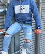 Load image into Gallery viewer, Men's Chalk Blue Hoodie (jp-fate/destiny)