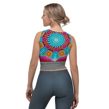 Carica l'immagine nel visualizzatore di Gallery, Yoga Crop Top grigio mandala