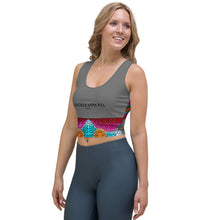 Carica l'immagine nel visualizzatore di Gallery, Yoga Crop Top grigio mandala