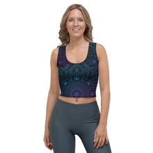 Charger l'image dans la galerie, Crop top yoga noir mandala