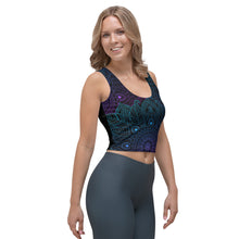 Charger l'image dans la galerie, Crop top yoga noir mandala