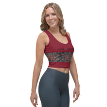 Carica l'immagine nel visualizzatore di Gallery, Yoga Crop Top rosso mandala