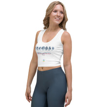 Carica l'immagine nel visualizzatore di Gallery, Yoga Crop Top luna bianca