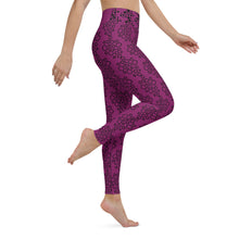 Load image into Gallery viewer, Magenta Yoga Leggings
