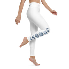 Load image into Gallery viewer, White Moon Yoga Leggings
