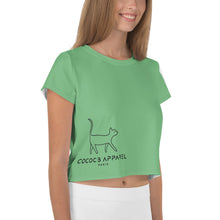 Load image into Gallery viewer, The Green CatWalk Cropped T-Shirt