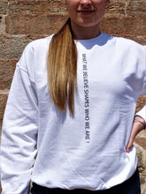 Load image into Gallery viewer, Women's White Sweatshirt (wwbswwa)