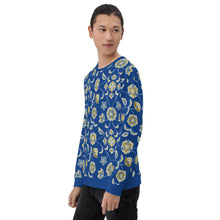 Load image into Gallery viewer, Men's Navy Blue Sweatshirt (floral)