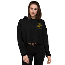 Load image into Gallery viewer, Women's Cropped Cut Hoodie Embroidered (rose)