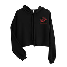 Load image into Gallery viewer, Women's Cropped Cut Embroidered Hoodie (rose)
