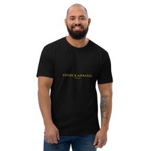 Load image into Gallery viewer, Men's Short Sleeve Classic Gold on Black T-Shirt