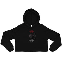 Load image into Gallery viewer, Women's Cropped Cut Hoodie (kisses)