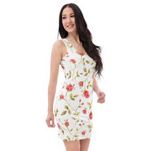 Load image into Gallery viewer, Women's White Short Cut Dress (floral2)