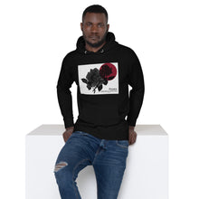 Load image into Gallery viewer, Men's Black Hoodie (roses)