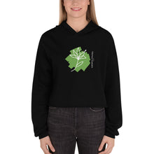 Load image into Gallery viewer, Women's Cropped Cut Hoodie (flower)