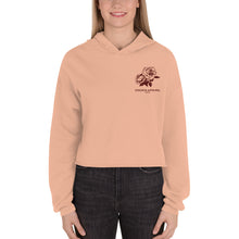 Load image into Gallery viewer, Women's Cropped Cut Embroidered Hoodie (rose)