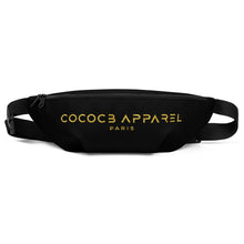Load image into Gallery viewer, Gold on black Bum Bag