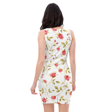 Load image into Gallery viewer, Women's White Short Cut Dress (floral2)