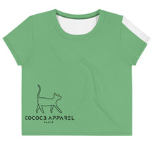 Load image into Gallery viewer, The Green CatWalk Cropped T-Shirt