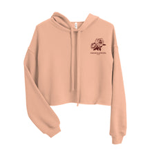 Load image into Gallery viewer, Women's Cropped Cut Embroidered Hoodie (rose)