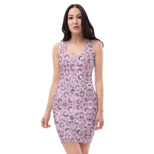 Load image into Gallery viewer, Women's Pink Short Cut Dress (leopard-print3)