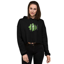Load image into Gallery viewer, Women's Cropped Cut Hoodie (flower)