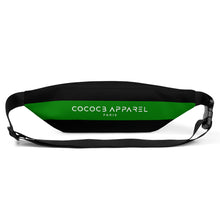 Load image into Gallery viewer, Black & Leaf Green Bum Bag