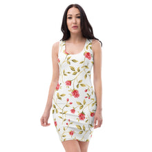 Load image into Gallery viewer, Women's White Short Cut Dress (floral2)