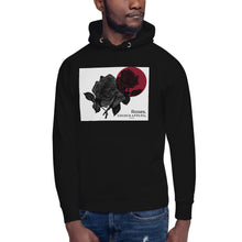 Load image into Gallery viewer, Men's Black Hoodie (roses)
