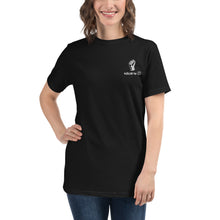 Load image into Gallery viewer, BLM Unisex Embroidered Organic Black T-Shirt (Fist)