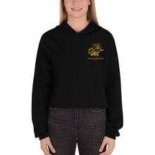 Load image into Gallery viewer, Women's Cropped Cut Hoodie Embroidered (rose)