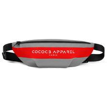Load image into Gallery viewer, Asphalt Grey & Fire Red Bum Bag