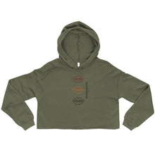 Load image into Gallery viewer, Women's Cropped Cut Hoodie (kisses)