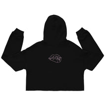 Load image into Gallery viewer, Women's Cropped Cut Hoodie (kisses)