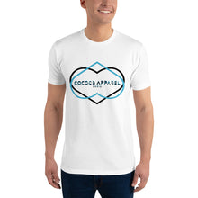 Load image into Gallery viewer, Men's Short Sleeve White T-Shirt (heart illusion#2)