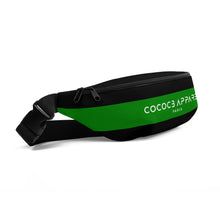 Load image into Gallery viewer, Black & Leaf Green Bum Bag