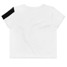 Load image into Gallery viewer, The StellarWhite SpaceCat Cropped T-Shirt
