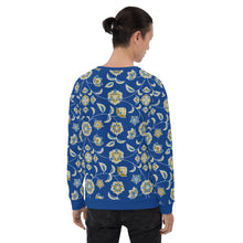 Load image into Gallery viewer, Men's Navy Blue Sweatshirt (floral)