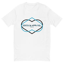 Load image into Gallery viewer, Men's Short Sleeve White T-Shirt (heart illusion#2)