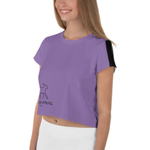 Load image into Gallery viewer, The Purple CatWalk Cropped T-Shirt