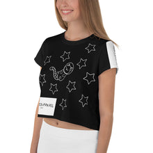 Load image into Gallery viewer, The StellarBlack SpaceCat Cropped T-Shirt