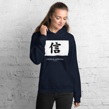 Load image into Gallery viewer, Women's Navy Blue Hoodie (jp-believe)