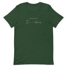 Load image into Gallery viewer, Men's Short Sleeve Forest Green T-Shirt (I'm a believer)