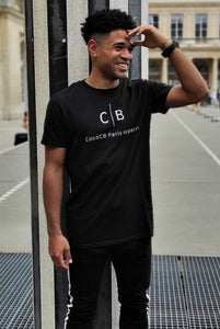 T-Shirt noir hommes (C|B)