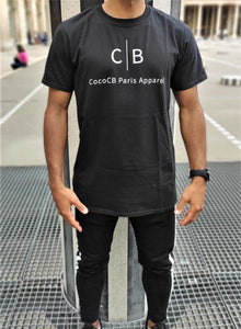 T-Shirt noir hommes (C|B)