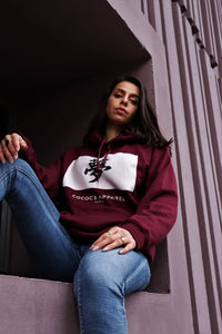 Women's Burgundy Hoodie (jp-dream)
