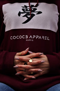Women's Burgundy Hoodie (jp-dream)