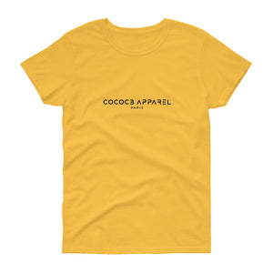 Women's Short Sleeve Classic Yellow T-Shirt